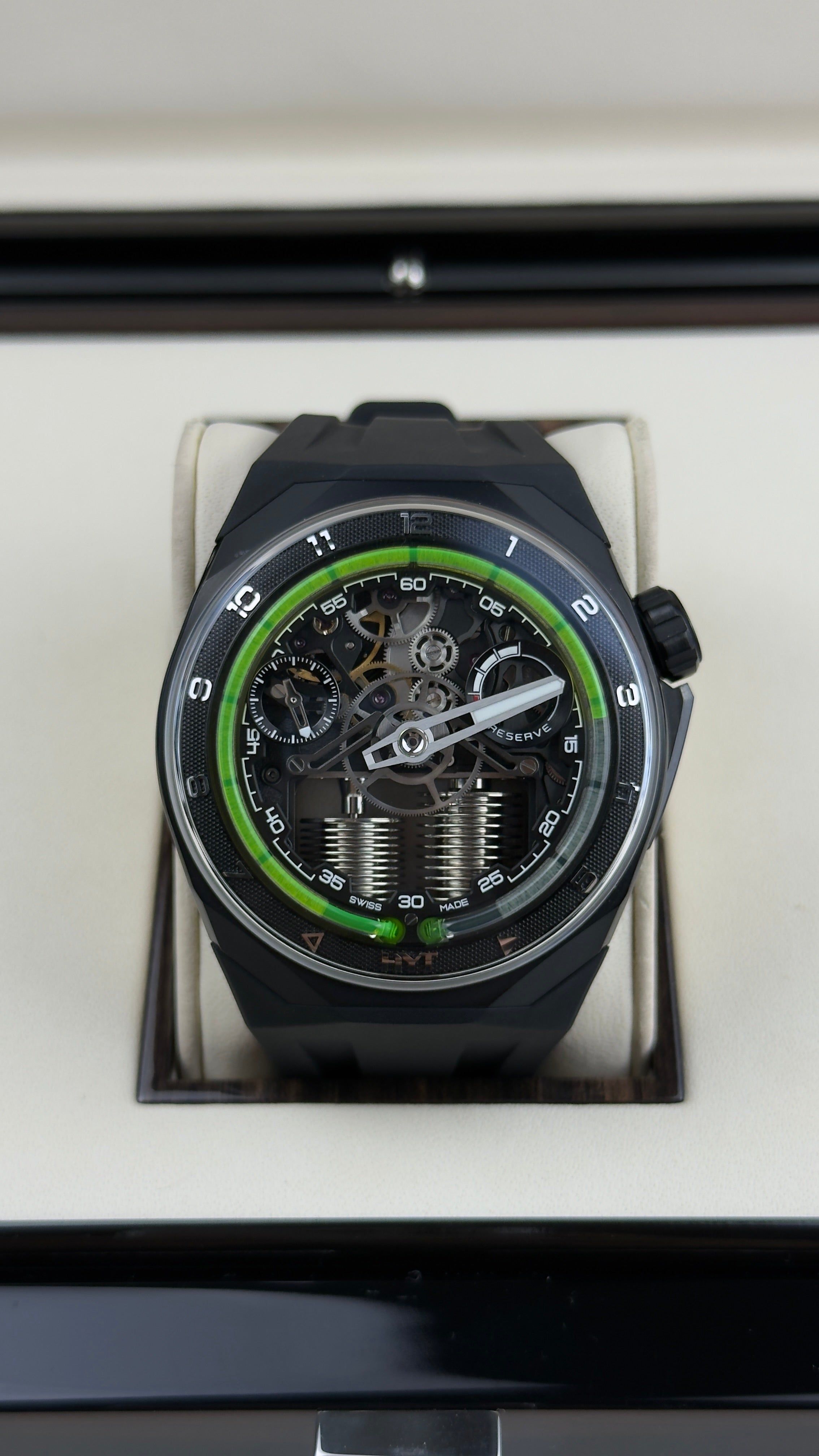 HYT S1 Titanium DLC Green - 45MM - Ref; H03419-A