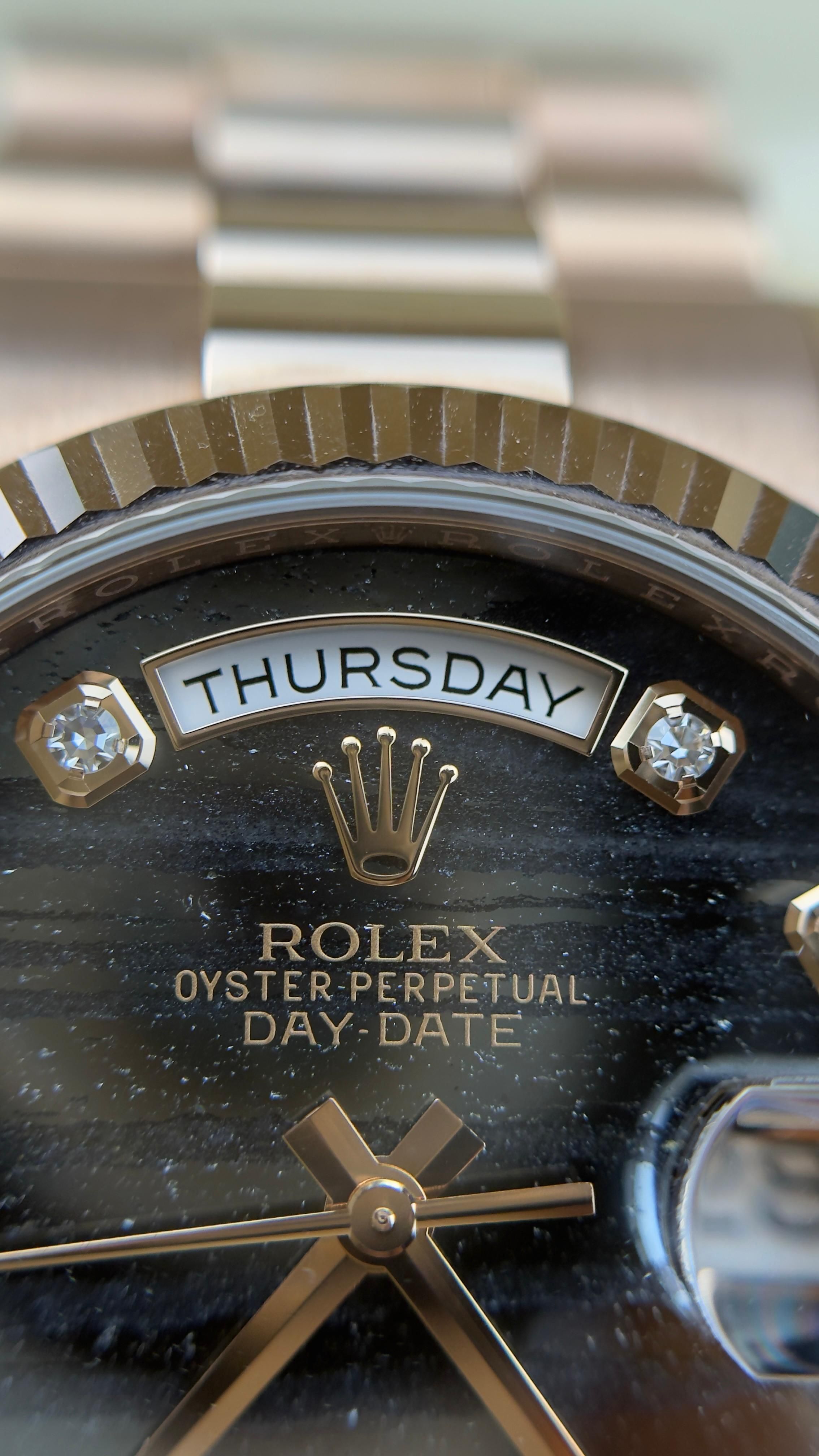 Rolex Day-Date Ferrite - 36mm - Ref; 118235 thumbnail 4