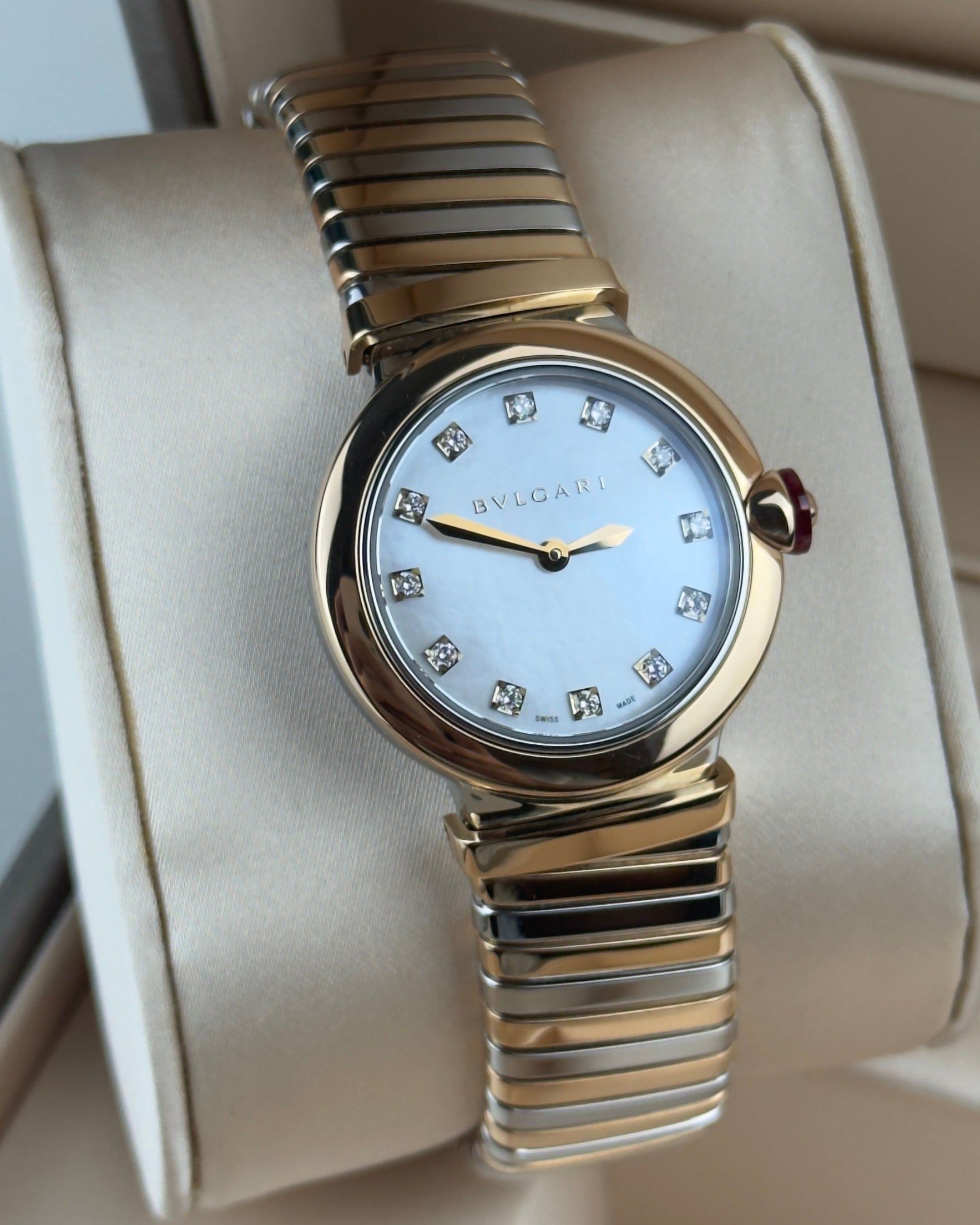 Bvlgari LVCEA Tubogas - 28MM - Ref : 102952 thumbnail 3