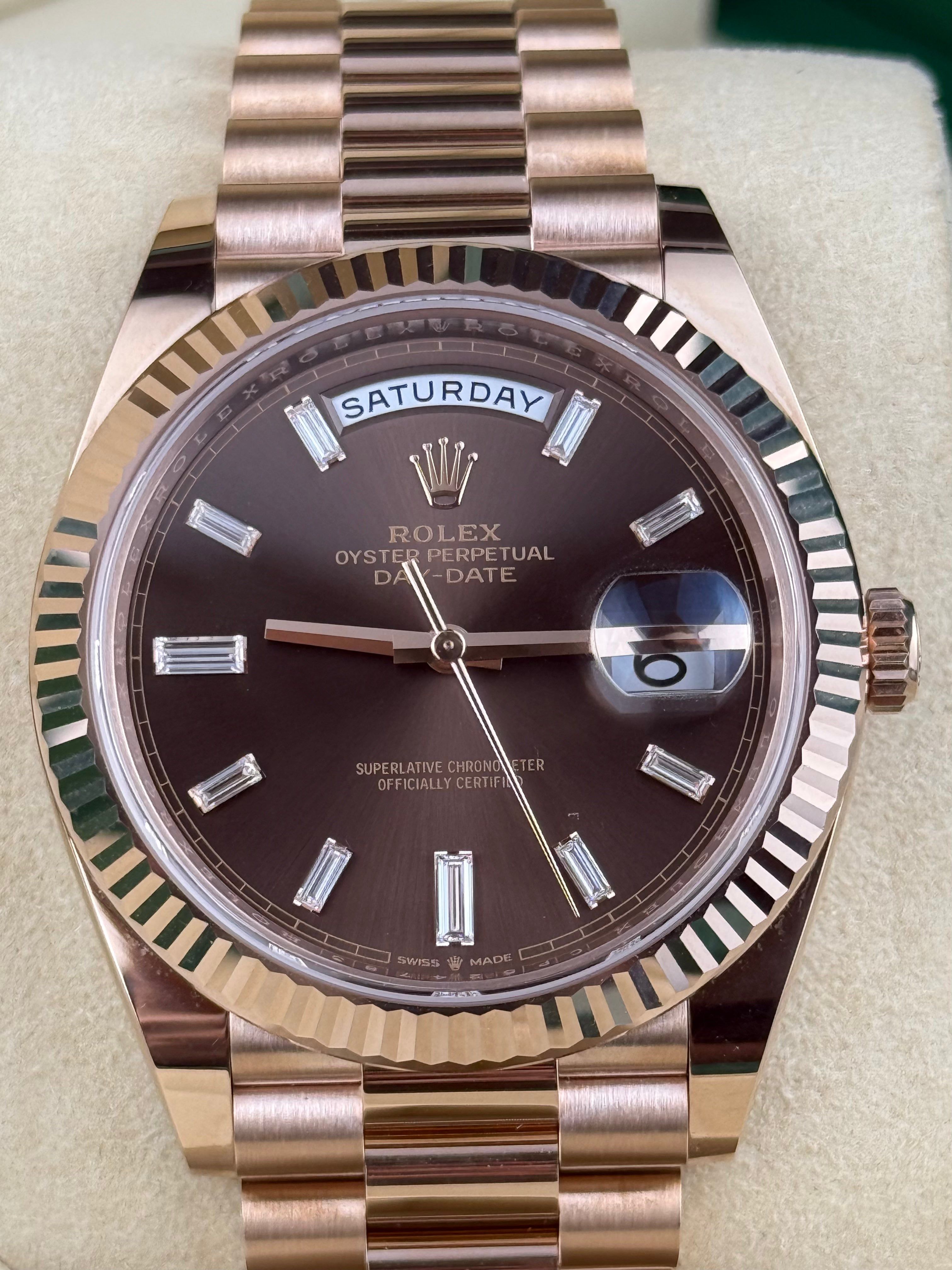 Rolex Day-Date 18 ct Everose gold 40 mm thumbnail 3