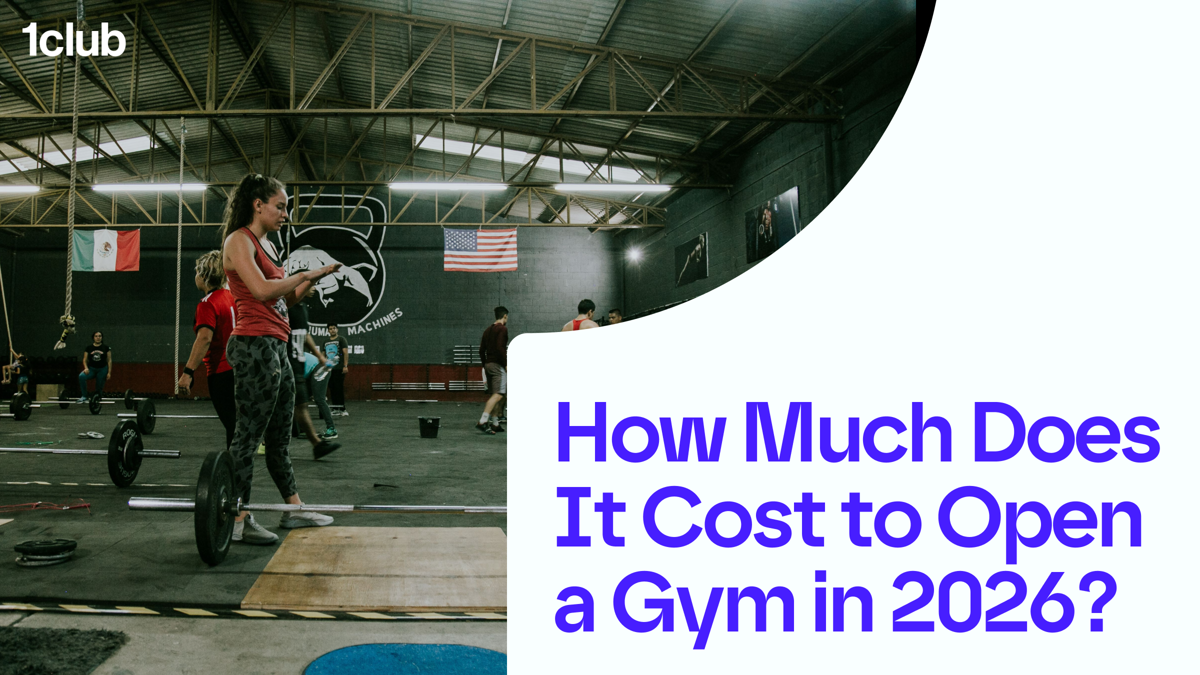 Gym members training in an open-plan CrossFit box, illustrating the setup costs of opening a gym