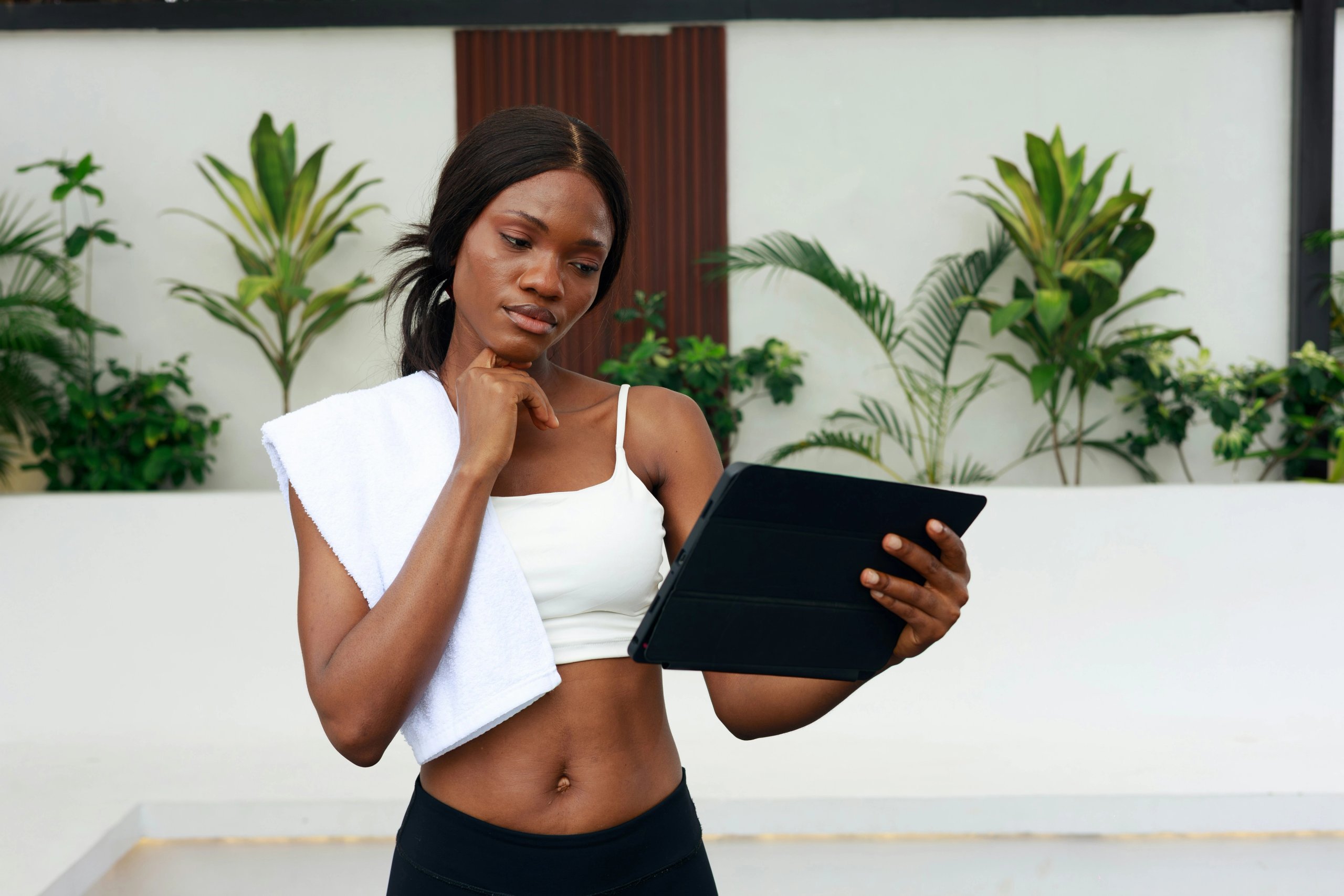 Gym owner looking at 1club member retention data