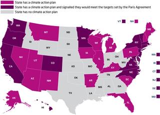 US states with climate action plans