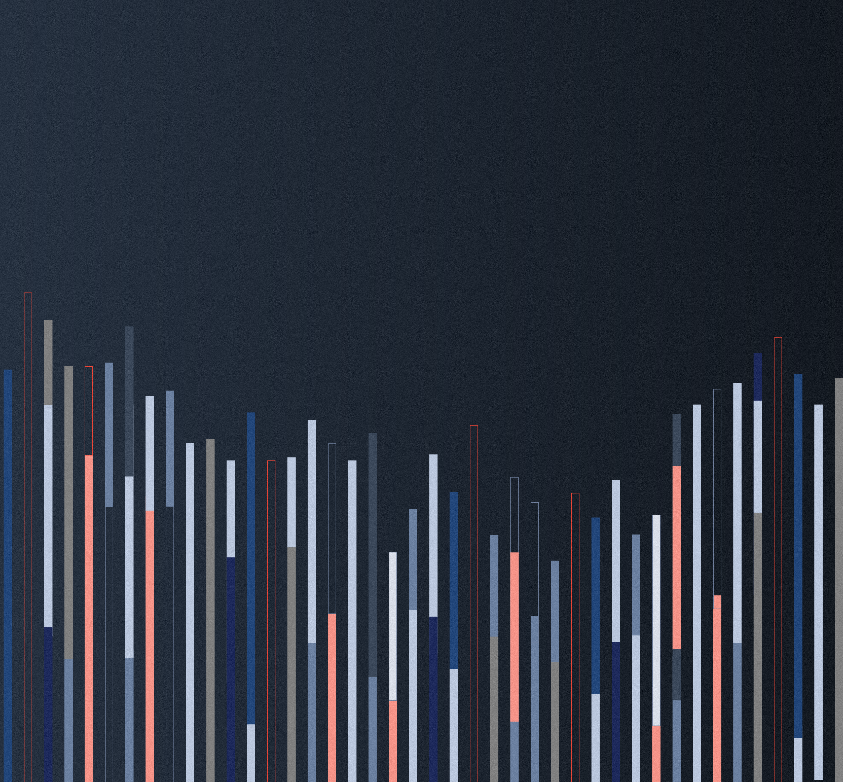 Abstract vertical bar shapes