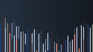 Abstract vertical bar shapes