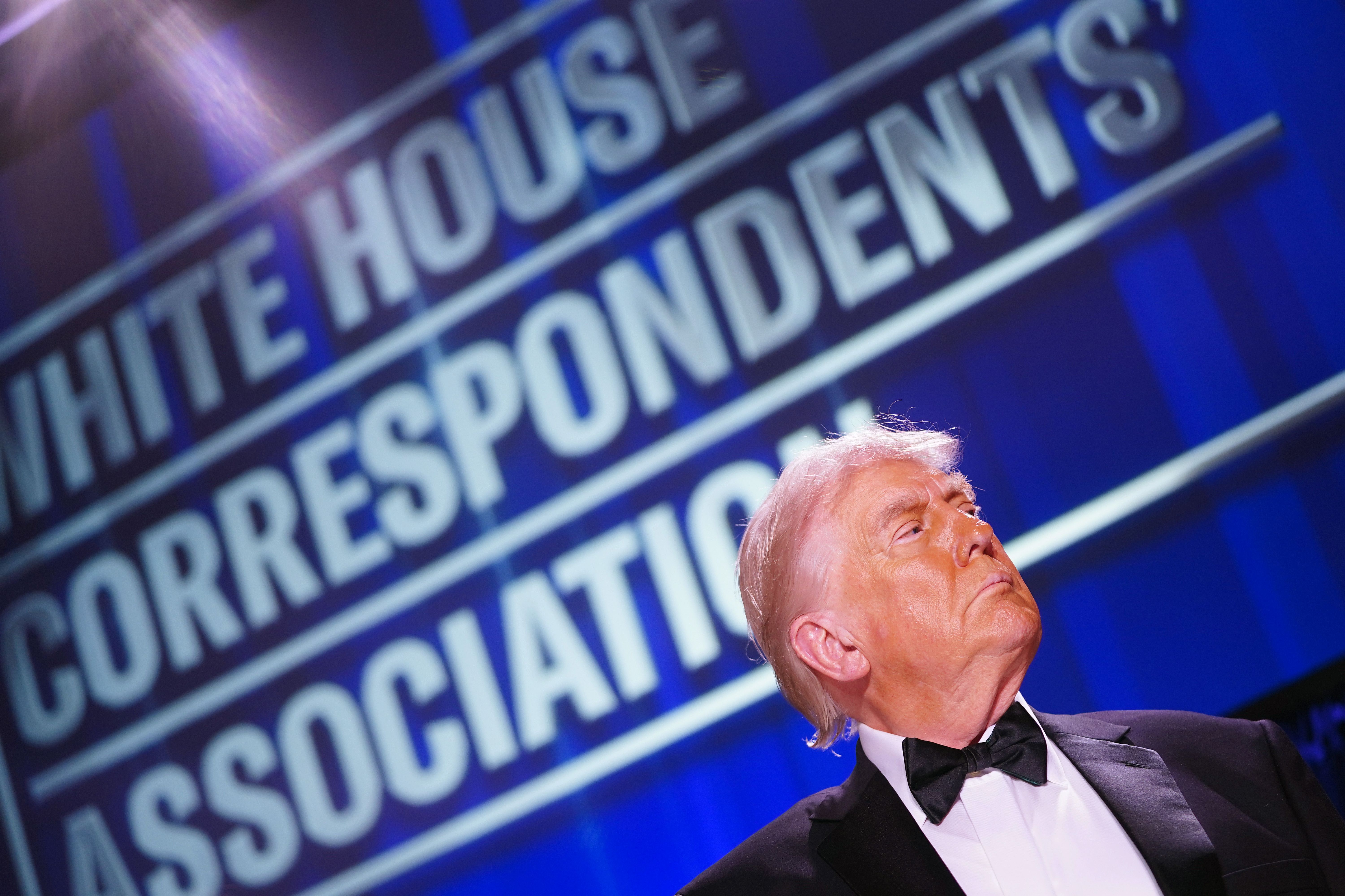 President Donald Trump attends othe annual White House Correspondents Association Dinner April 25, 2026 in Washington, DC.