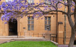 The USSC building exterior towers