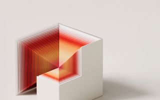 Abstract cube representation of AI