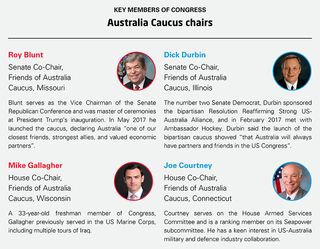 Key members of Congress: Australia caucus