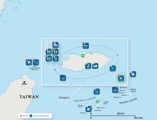 Figure 1. Coalition air and missile defense strengthening a Japanese defence of Yonaguni, demonstrating the latent link operating concept.