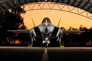 An F-35A Lightning II from the Japan Air Self-Defense Force (JASDF) 301st Tactical Fighter Squadron inside an Ordnance Loading Area (OLA) shelter at RAAF Base Tindal.