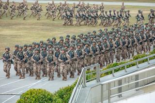 Officers and soldiers training ground in Guangxi, China, January 2024.