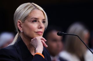 US Attorney General Pam Bondi testifies before the Senate Judiciary Committee in the Hart Senate Office Building on Capitol Hill on October 07, 2025 in Washington, DC. Bondi is expected to face criticism from Democrats on the Justice Department’s targeting of President Trump’s political opponents, including the recent indictment of former FBI Director James Comey.