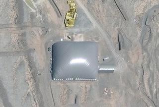 Satellite imagery of an under-construction missile silo in China