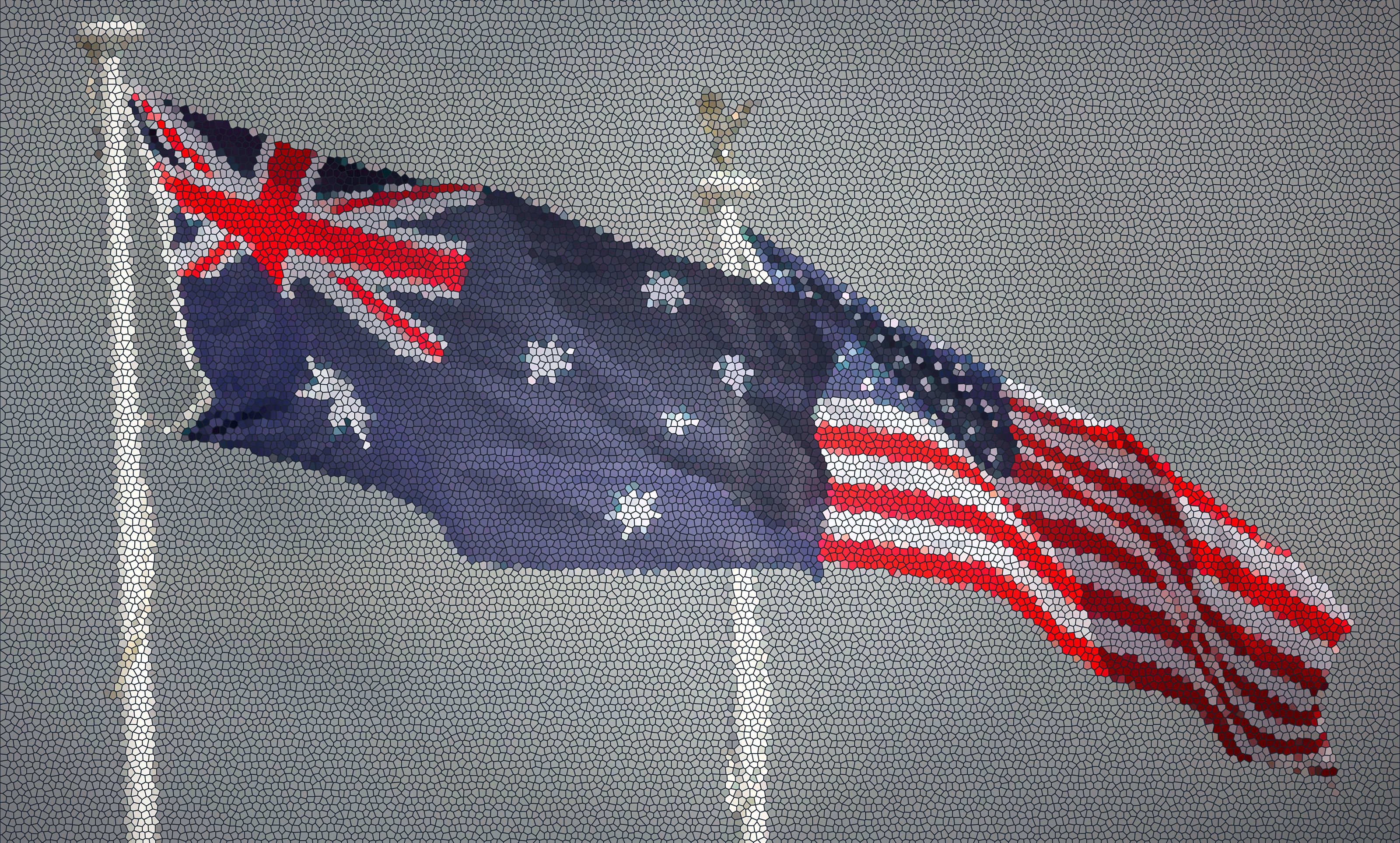 Flags of Australia and the United States 