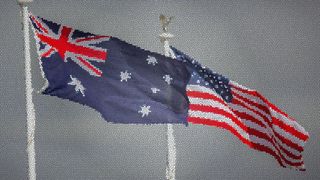 Flags of Australia and the United States