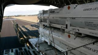 Arrival of Mk48 Torpedos at RAAF Base Amberley for the first time on a C-17 Globemaster