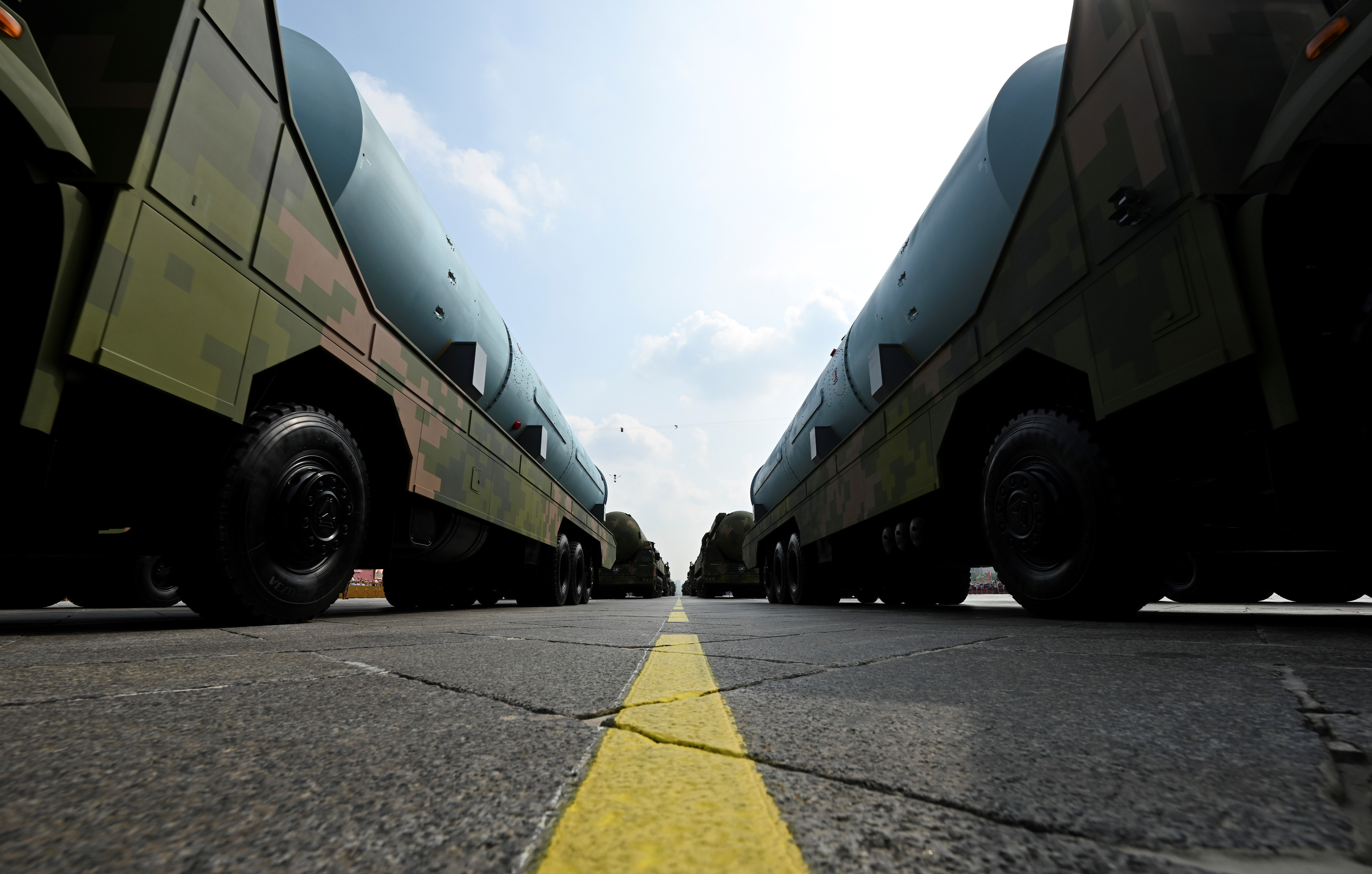 The nuclear missile formation attends a military parade in Beijing, capital of China, Sept. 3, 2025.