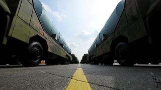 The nuclear missile formation attends a military parade in Beijing, capital of China, Sept. 3, 2025.