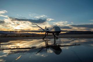 An Air Force MQ-9 Reaper sits on the runway at Creech Air Force Base, Nevada, November 2020. The Trump administration reinterpreted its obligations under the MTCR in 2020 to facilitate greater sales and transfers of such platforms to allies and partners, a policy maintained by the Biden administration.
