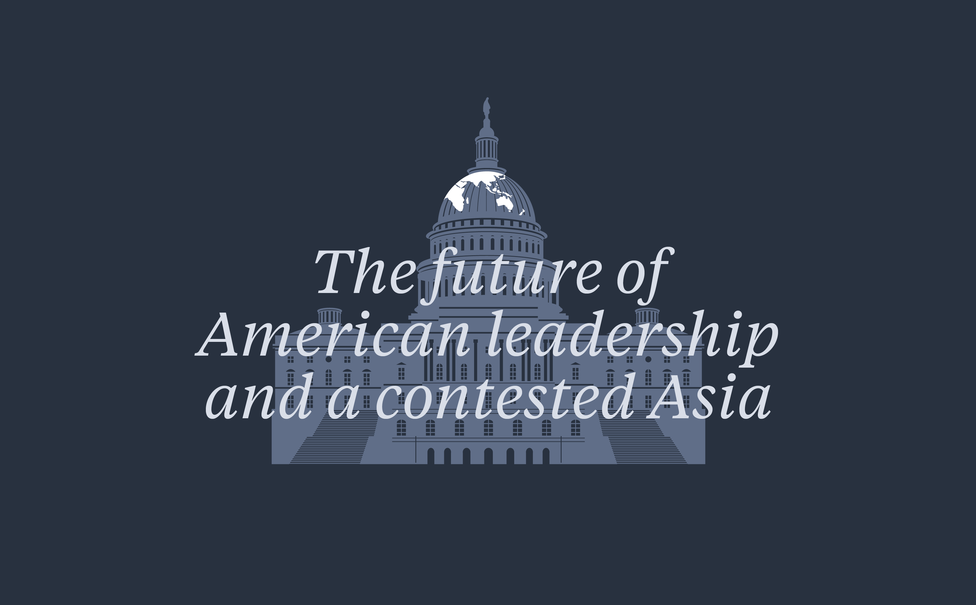 Image of the poster for the Sydney International Strategy Forum 2024, with the theme being 'The future of American leadership and a contested Asia'.