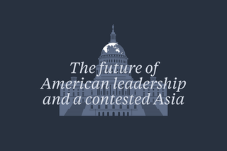 Image of the poster for the Sydney International Strategy Forum 2024, with the theme being 'The future of American leadership and a contested Asia'.