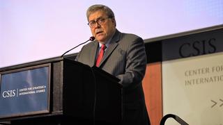 US Attorney General William Barr delivers a keynote address at the China Initiative Conference,  Center for Strategic and International Studies