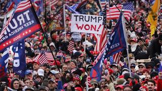 Crowds at the “Stop the Steal” rally in Washington, DC on 6 January 2021. Pro-Trump supporters gathered to protest the ratification of President-elect Joe Biden’s Electoral College victory over President Trump in the 2020 election.