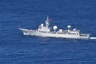 A People’s Liberation Army–Navy intelligence collection vessel, AGI-792 Haiwangxing, operating off the Australian north-west shelf during the May 2022 election campaign