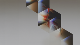 Australia and UK flags set within an abstract cube background.
