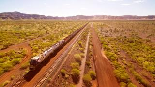 A Fortescue Metals train in Western Australia