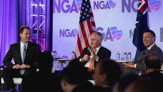 Australian Prime Minister Malcolm Turnbull speaks at the National Governors Association Winter Meeting in Washington, DC