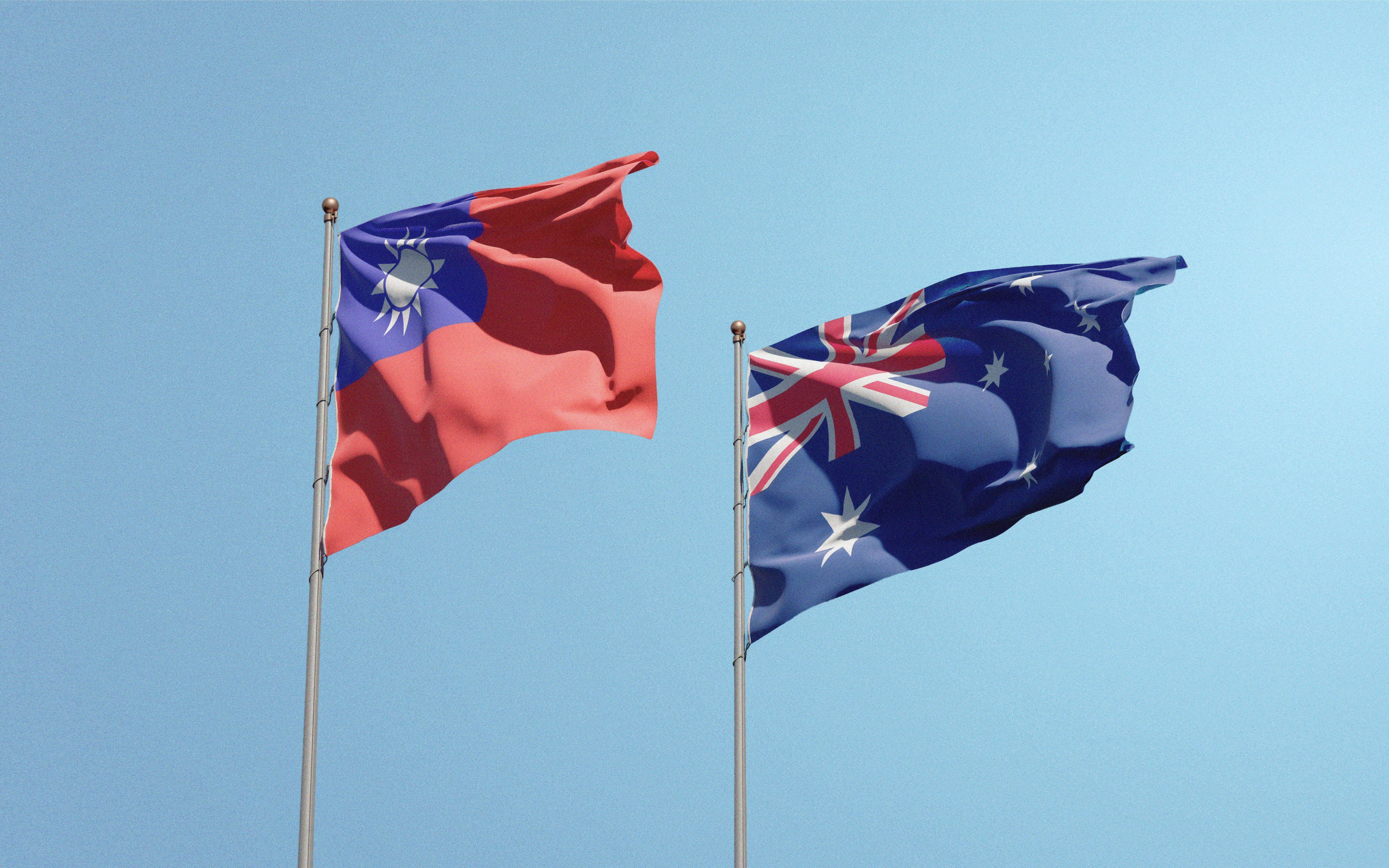 Taiwan and Australia flags