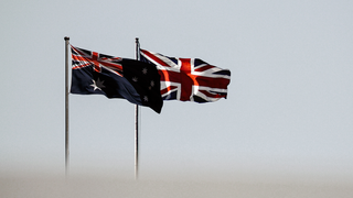 Australian and Great Britain flags