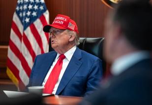 US President Donald Trump in the Situation Room.