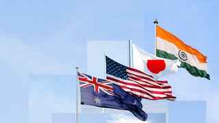 Quad flags (Australia, US, Japan, India)