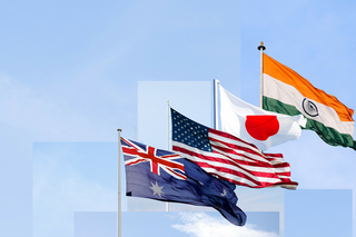 Quad flags (Australia, US, Japan, India)