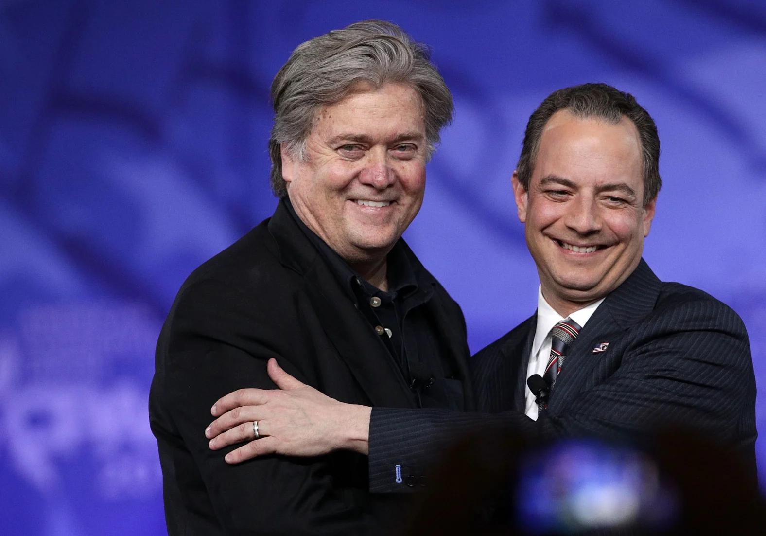 Steve Bannon and Reince Priebus