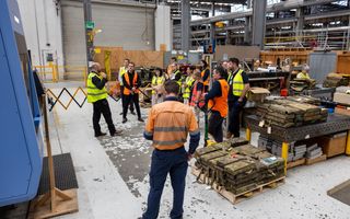 Local manufacturing industry heads are shown Joint Logistics Unit — Victoria’s capabilities at Wadsworth Barracks, Bandiana, October, 2024.