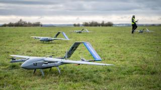 Blue Bear Ghost drones took part in a first AUKUS AI and autonomy trial designed to test target tracking capabilities under the direction of trilateral teams. 