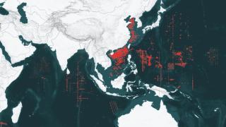 Figure 1. Map indicating the locations and intensity of Chinese survey ship activity, 2020-24