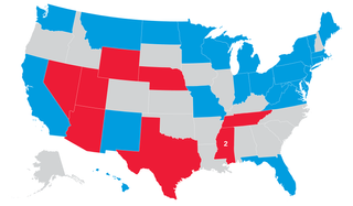 2018 Senate map