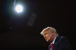Republican presidential candidate former U.S. President Donald Trump speaks at the Faith and Freedom Road to Majority conference at the Washington Hilton on June 24, 2023 in Washington, DC