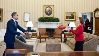 President Barack Obama and Prime Minister Julia Gillard in the Oval Office, March 2011 