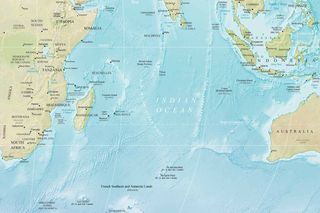Indian Ocean map
