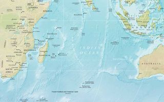 Indian Ocean map