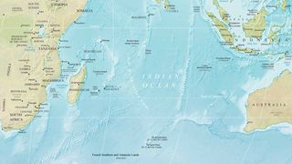Indian Ocean map