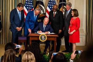 US President Joe Biden signs into law H.R. 5376, the Inflation Reduction Act of 2022