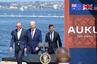 Biden, Albanese and Sunak at AUKUS meeting in San Diego.