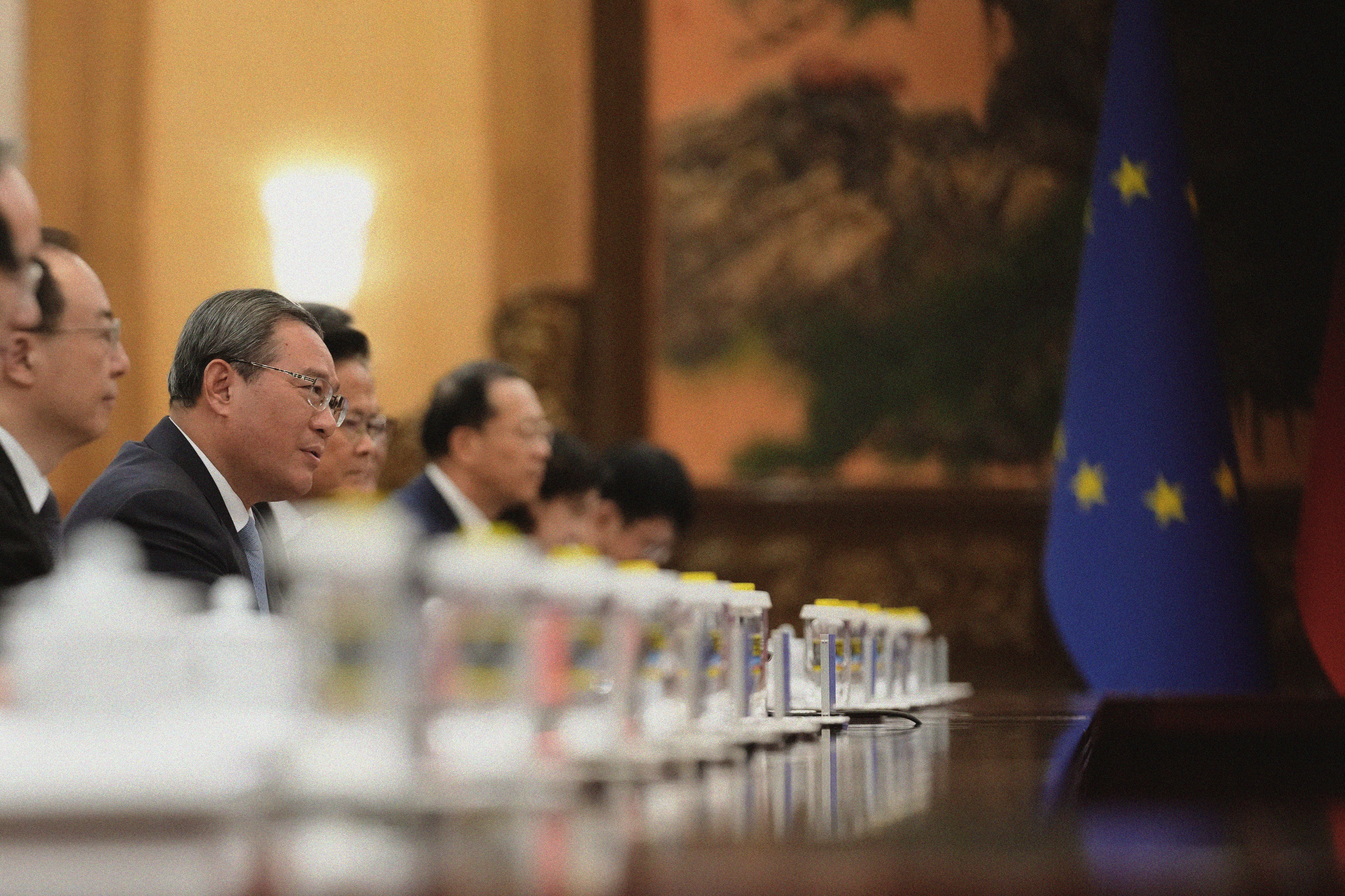 China's Premier speaking at a meeting
